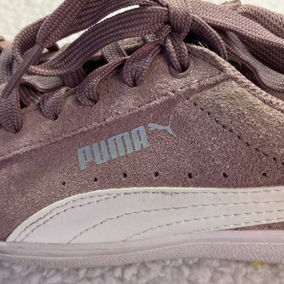 Puma Vikky Suede Softfoam Comfort Athletic Sneaker Light Plum Used Size 7 - Picture 10 of 15